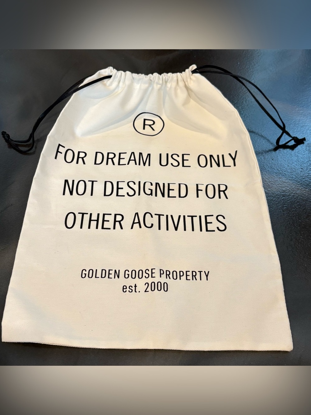 Golden Goose Dust Bag Empty Drawstring Storage Or Gift Sack 11.5”W x 15.5"